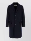 Dries Van Noten Wool Blend Coat With Long Sleeves And Vent In Black