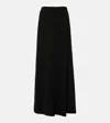 Dries Van Noten Wool-blend Maxi Skirt In Black