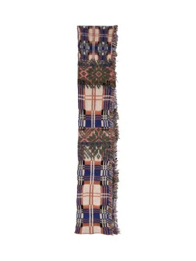 Dries Van Noten Wool Blend Scarf In Multi