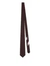 Dries Van Noten Wool-blend Tie In Brown