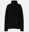 Dries Van Noten Wool-blend Turtleneck Sweater In Black