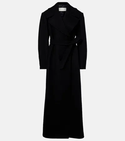 Dries Van Noten Wool-blend Twill Coat In Black