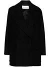 Dries Van Noten Randia Short 9223 W. W.coat In Black