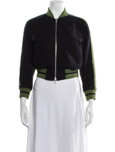 Pre-owned Dries Van Noten Wool Bomber Jacket In Black
