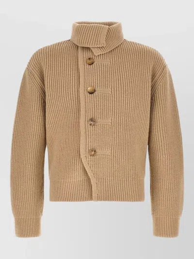 Dries Van Noten Wool Cardigan In Neutral