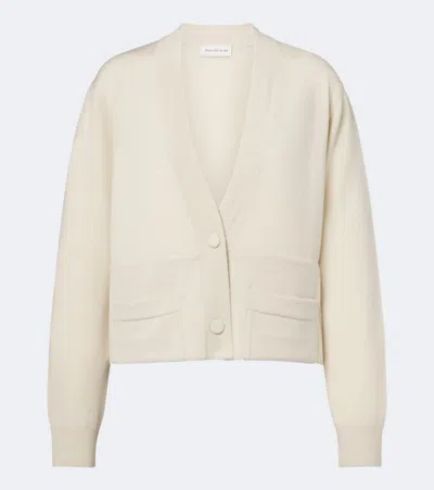 Dries Van Noten Wool Cardigan In White