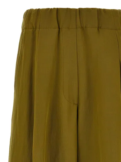 Dries Van Noten Wool Casual Women's Pants In Green
