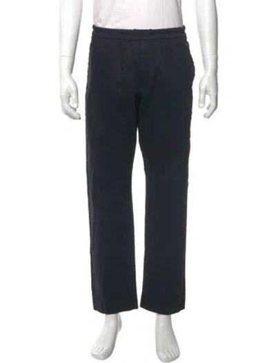 Pre-owned Dries Van Noten Wool Chinos In Blue