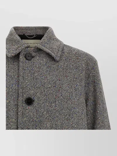 Dries Van Noten Long-sleeved Coat In Multi