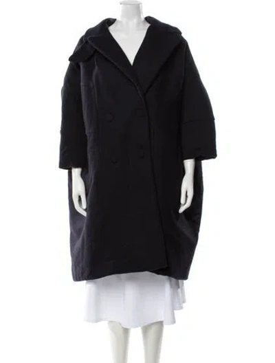 Pre-owned Dries Van Noten Wool Coat In Black
