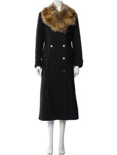 Pre-owned Dries Van Noten Wool Coat In Black
