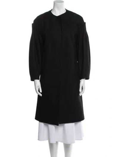 Pre-owned Dries Van Noten Wool Coat In Black