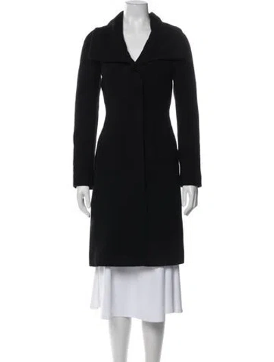 Pre-owned Dries Van Noten Wool Coat In Black