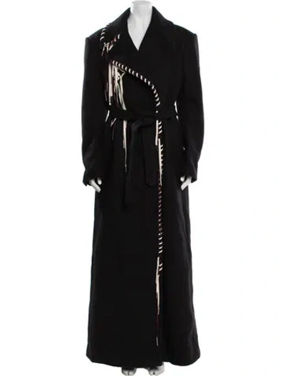 Pre-owned Dries Van Noten Wool Coat In Black