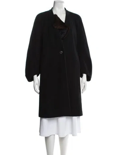Pre-owned Dries Van Noten Wool Coat In Black