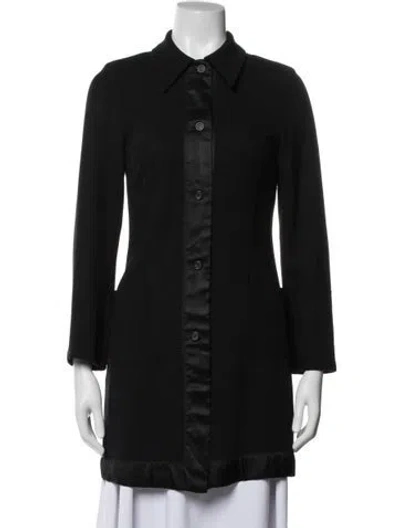 Pre-owned Dries Van Noten Wool Coat In Black