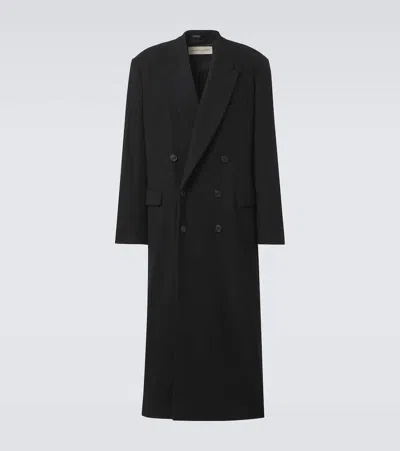 Dries Van Noten Wool Coat In Black