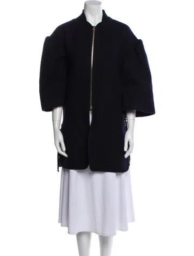 Pre-owned Dries Van Noten Wool Coat In Blue