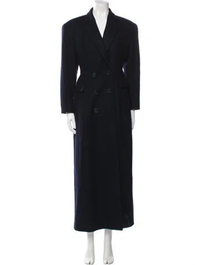 Pre-owned Dries Van Noten Wool Coat In Blue