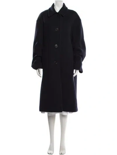 Pre-owned Dries Van Noten Wool Coat In Blue
