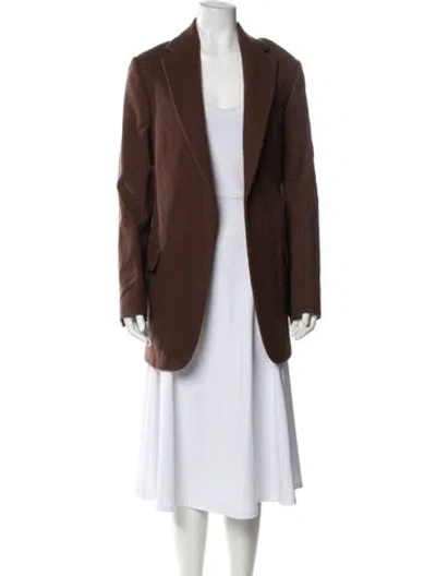 Pre-owned Dries Van Noten Wool Coat In Brown