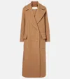 Dries Van Noten Tan Wool Coat In Brown