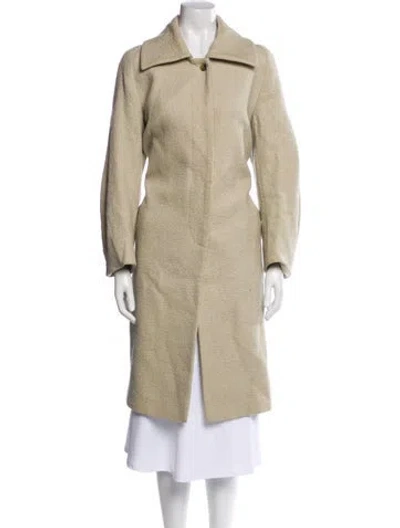 Pre-owned Dries Van Noten Wool Coat In Neutral