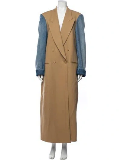 Pre-owned Dries Van Noten Wool Coat In Neutrals