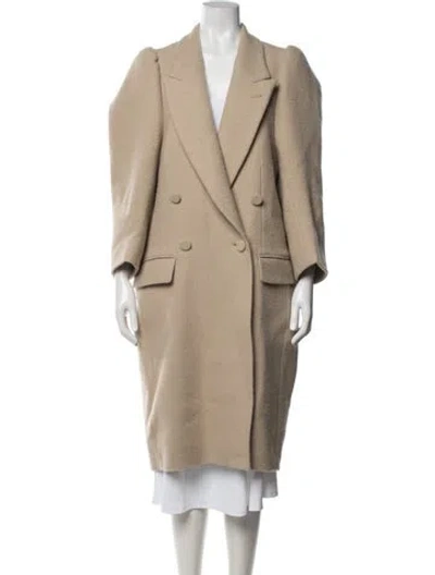 Pre-owned Dries Van Noten Wool Coat In Neutrals