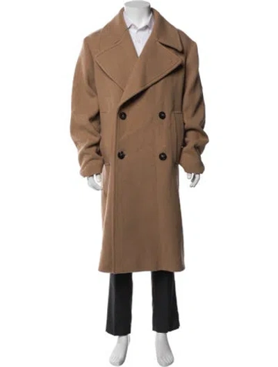 Pre-owned Dries Van Noten Wool Coat In Neutrals