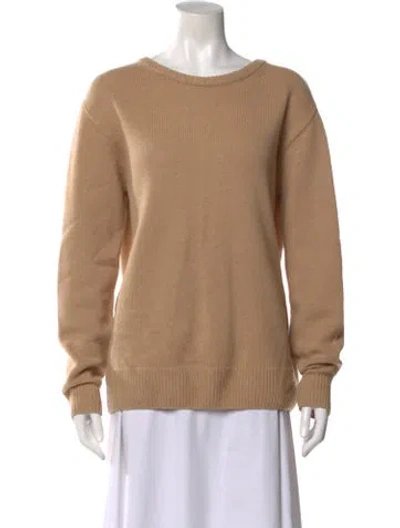Pre-owned Dries Van Noten Wool Crew Neck Sweater In Neutral