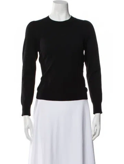 Pre-owned Dries Van Noten Wool Crew Neck Top In Black