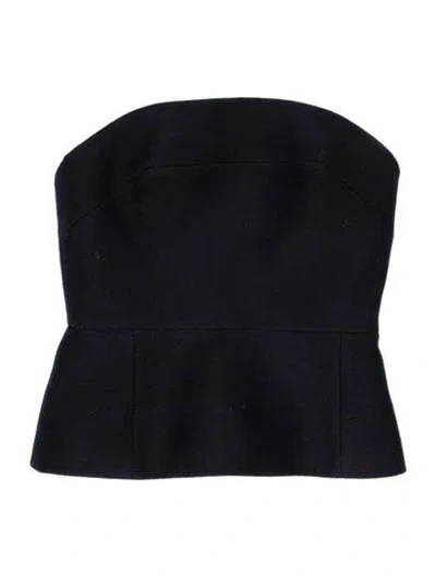 Pre-owned Dries Van Noten Wool Crew Neck Top In Blue