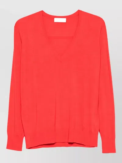 Dries Van Noten Wool Crewneck Sweatshirt In Red
