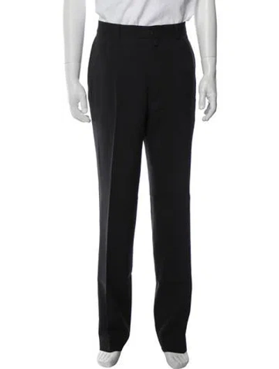 Pre-owned Dries Van Noten Wool Dress Pants In Black