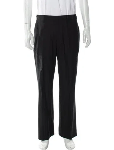 Pre-owned Dries Van Noten Wool Dress Pants In Gray