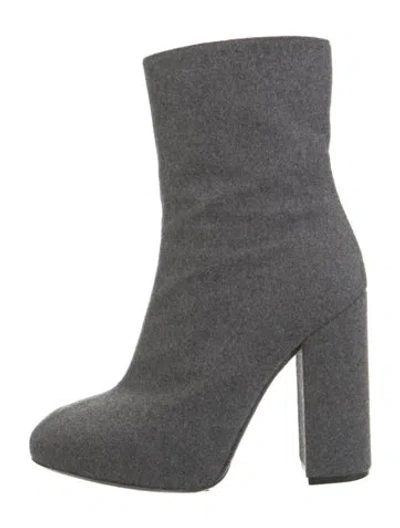 Pre-owned Dries Van Noten Wool Glitter Accents Boots In Black