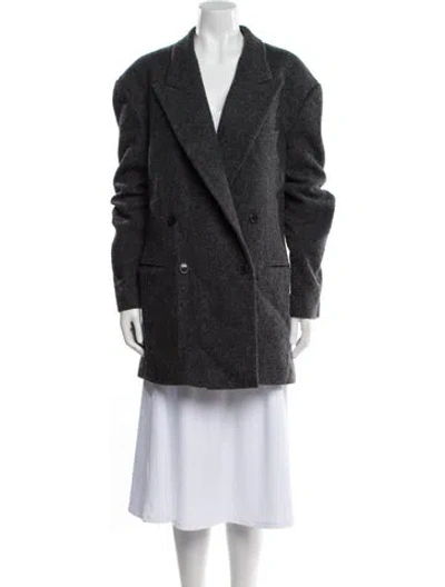 Pre-owned Dries Van Noten Wool Jacket In Gray