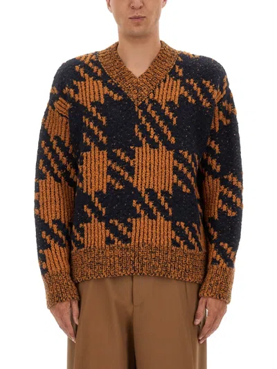 Dries Van Noten Wool Jersey. In Brown