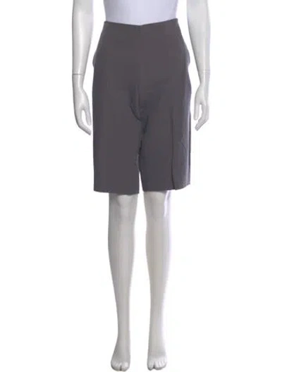 Pre-owned Dries Van Noten Wool Knee-length Shorts W/ Tags In Gray