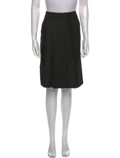 Pre-owned Dries Van Noten Wool Knee-length Skirt In Black