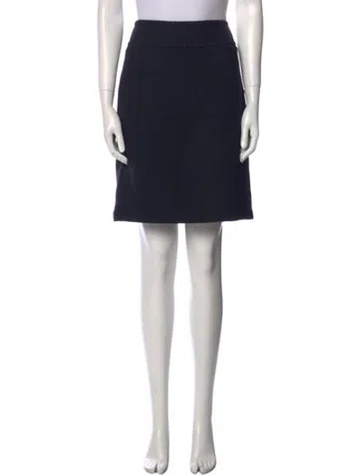 Pre-owned Dries Van Noten Wool Knee-length Skirt In Black