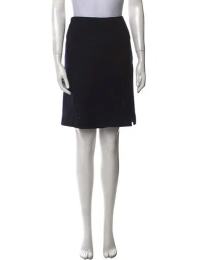Pre-owned Dries Van Noten Wool Knee-length Skirt In Black