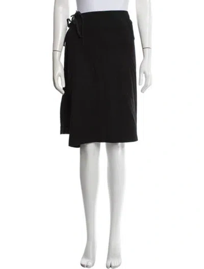 Pre-owned Dries Van Noten Wool Knee-length Skirt In Black