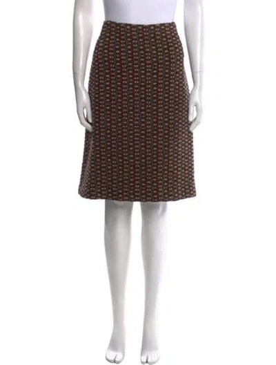 Pre-owned Dries Van Noten Wool Knee-length Skirt In Neutral