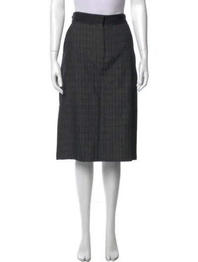 Pre-owned Dries Van Noten Wool Knee-length Skirt In Neutral