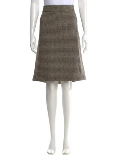 Pre-owned Dries Van Noten Wool Knee-length Skirt In Neutral