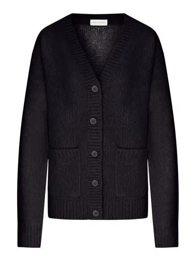 Dries Van Noten Wool Knit Cardigan In Black