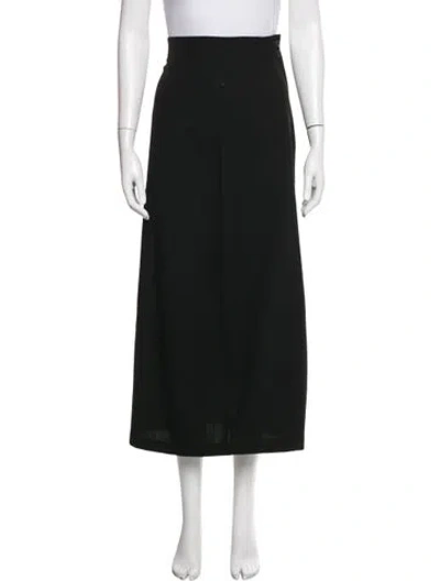 Pre-owned Dries Van Noten Wool Long Skirt In Black