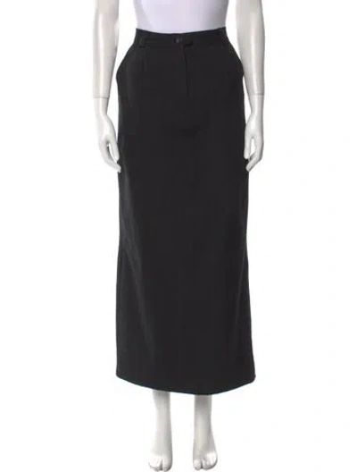 Pre-owned Dries Van Noten Wool Long Skirt In Gray